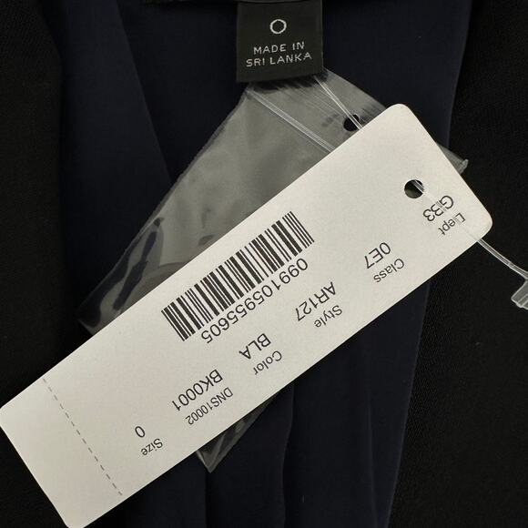 J.Crew Sommerset Blazer Jacket Italian Stretch Wool Black Oversized US 0 NWT - Picture 5 of 16